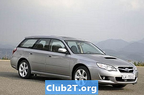 2008 m. „Subaru Outback“ automobilio žibintų bazės dydžiai