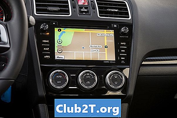2008 Subaru STI automašīnu stereo vadu instrukcijas