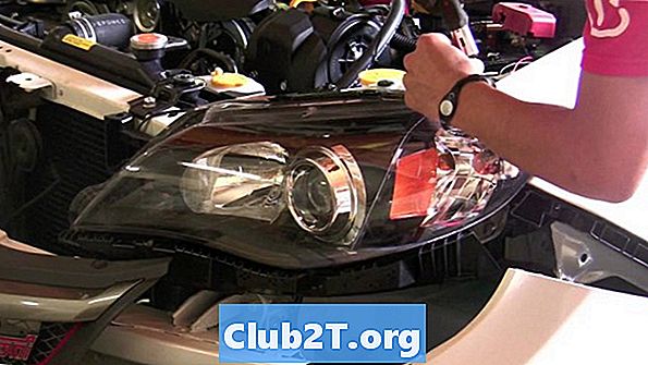 Sơ đồ kích thước cơ sở bóng đèn Subaru Tribeca 2008