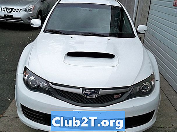2008 Subaru WRX STI Automotif Cahaya Mentol Carta Saiz - Kereta