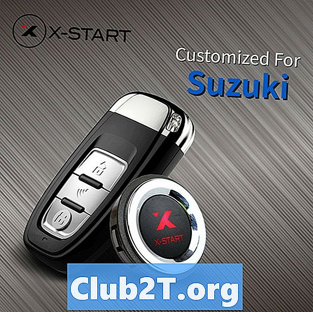 2008 m. „Suzuki SX4 Keyless Entry Starter“ laidų schema