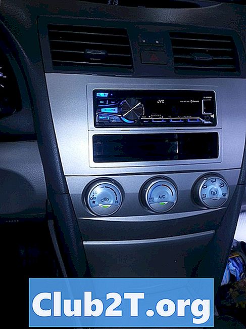 2008 m. „Toyota Camry“ automobilių radijo laidų instaliacijos instrukcijos