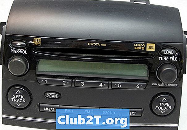 2008 टोयोटा सिएना कार रेडियो वायरिंग कलर कोड