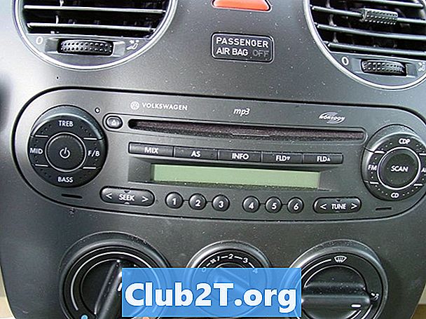 2003 Volkswagen Beetle Car Radio เสียงสเตอริโอแผนภาพการเดินสายไฟ