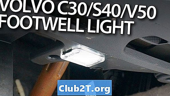 Dimensiunea modelului bulbului de lumini auto Volvo C30