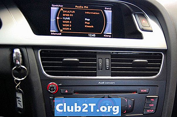 2007 Ауді автомобільна аудіо Stereo Радіо Програма діаграма