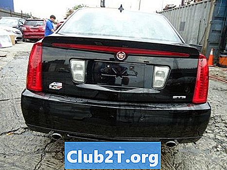 Sơ đồ kích thước bóng đèn xe Cadillac STS-V 2009 - Xe