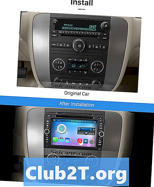 2009 m. „Chevrolet Express“ automobilio stereo laidų schema