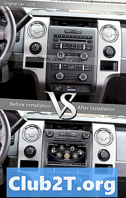 2009 Ford F350 auto audio vadu shēma