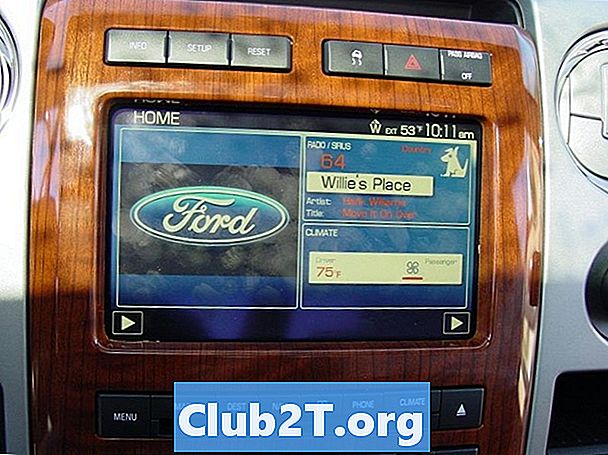 2009 Ford F450 Car Stereo ožičenje Shematski prikaz