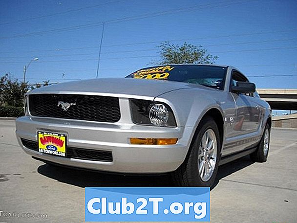 Kích thước bóng đèn ô tô Ford Mustang 2009