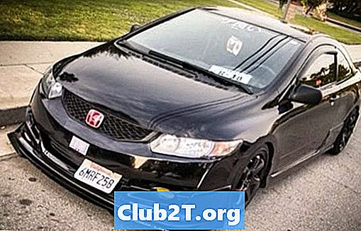 2009 Honda Civic Coupe žarulja veličina dijagrama