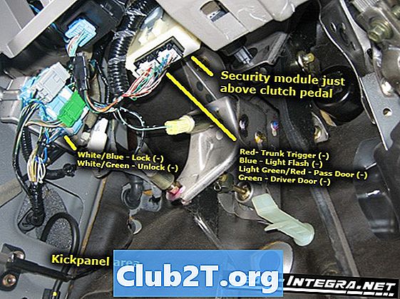 2009 Honda Element Security Wire Informácie o farbách