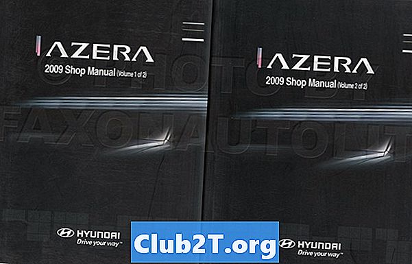 2009 Hyundai Azera GLS Factory Dekk Dimensjonsdiagram - Biler