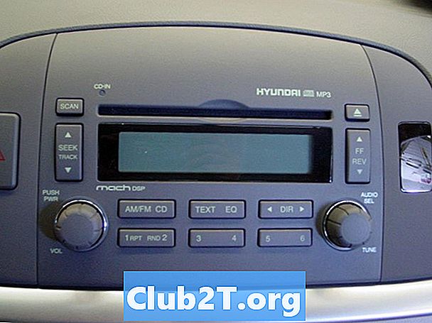 2006 Schemat okablowania radia samochodowego Hyundai Sonata