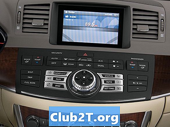 2009 인피니티 M35 자동차 라디오 배선 지침