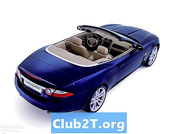 2009 Jaguar XK Automotive Light Bulbs Størrelser