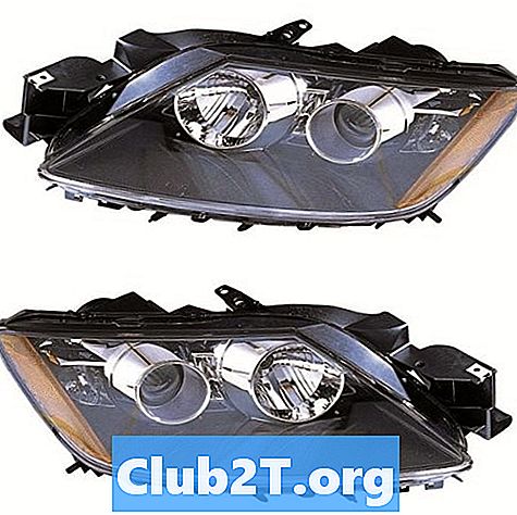 2009 Mazda CX9 Light Bulb Replacement Størrelser
