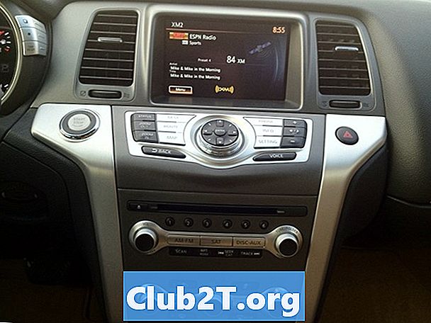 2009 Nissan Murano 자동차 라디오 설치 다이어그램
