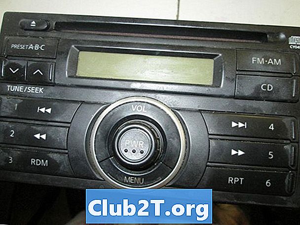 2009 Nissan Versa automašīnas radio uzstādīšanas shēma