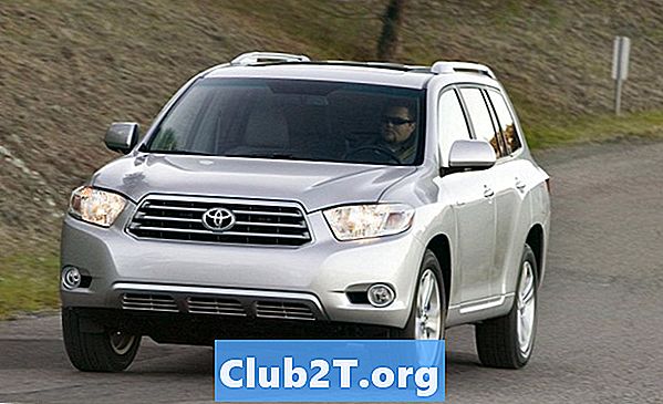 2009 m. „Toyota Highlander“ automobilių signalizacijos diegimo schema