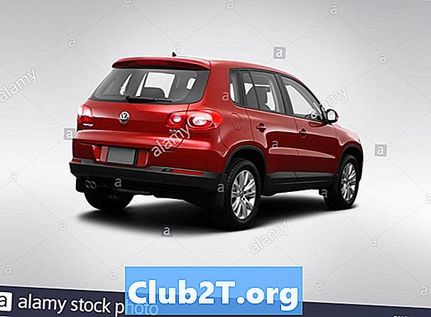 Sơ đồ kích thước lốp xe năm 2009 của Volkswagen Tiguan S