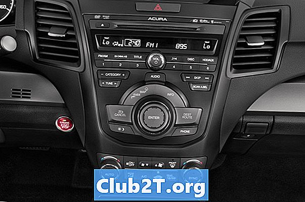 2010 Acura RDX automašīnas radio vadu instrukcijas
