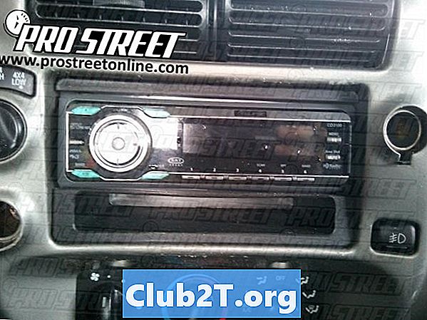 2010 Ford Edge rūpnīcas stereo vadu shēma