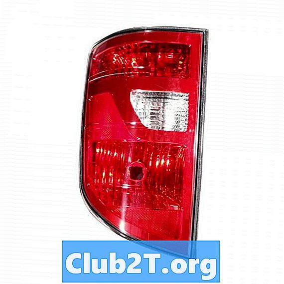 2010 Honda Ridgeline Автомобільний світло лампи Розмір діаграми