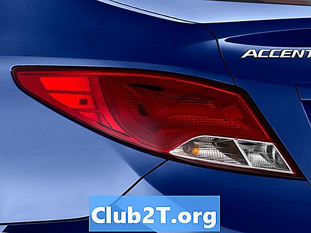 2010 Hyundai Accent Auto Light Bulb Base Størrelser
