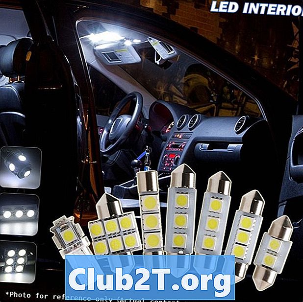 2010 Hyundai Veracruz Automotive Light Bulb Størrelser