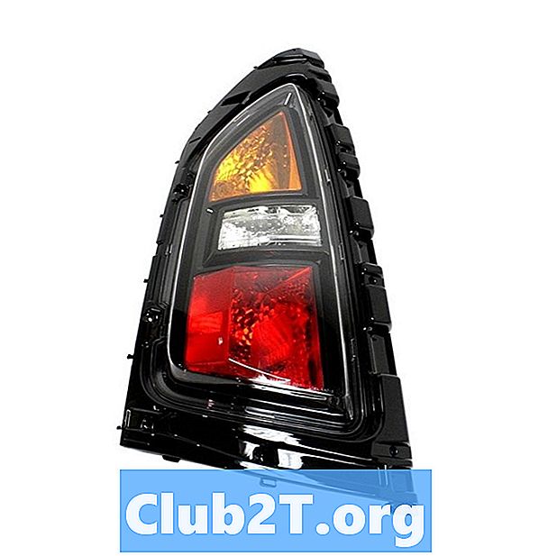 2010 Kia Soul Car Glühbirne Größendiagramm
