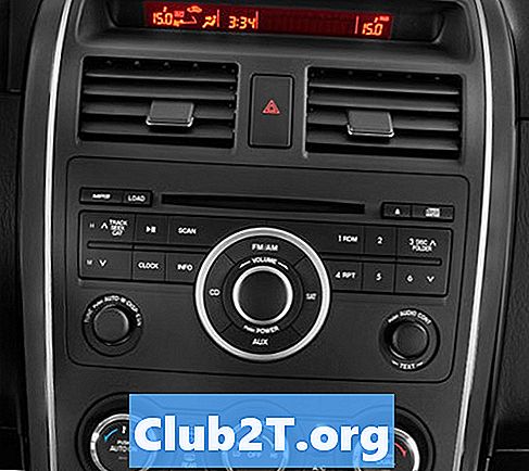 2010 Mazda CX9 automašīnas radio vadu shēma