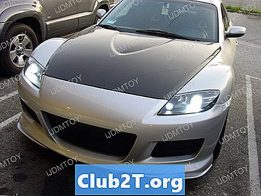 2010 Mazda RX8 automobiļu spuldzes bāzes izmēri