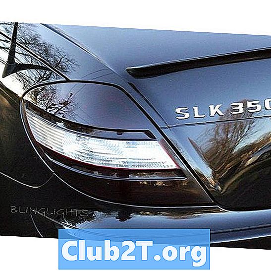 2010 मर्सिडीज SLK300 कार लाइट बल्ब गाइड्स आकार
