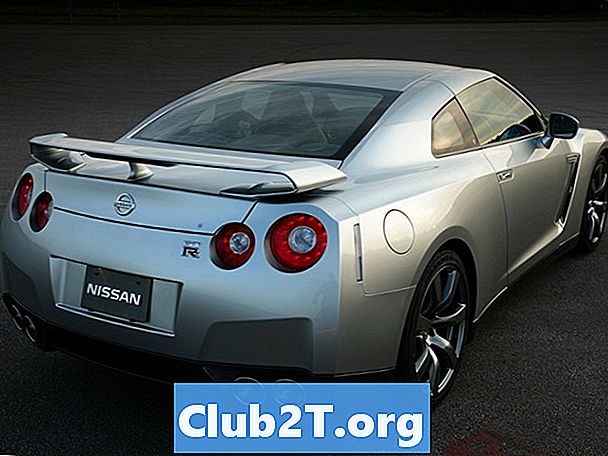 2010 Nissan GTR Automotive Light Bulb Storleksguide - Bilar