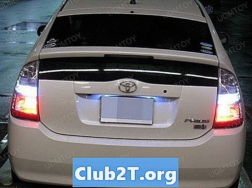 2010 Toyota Prius Automotive Light Bulb Dimensioneringskort