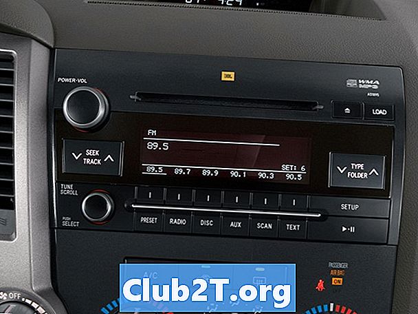 2010 년 도요타 세코 이아 차량 라디오 배선 지침