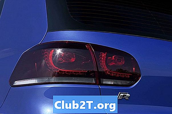 2010-es Volkswagen Golf Automotive Light Bulb méret útmutató