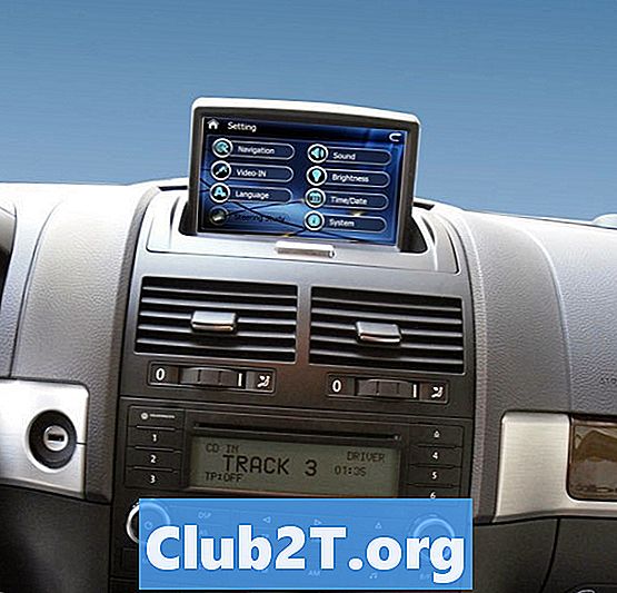 2010 m. „Volkswagen Touareg“ automobilio stereo laidų schema
