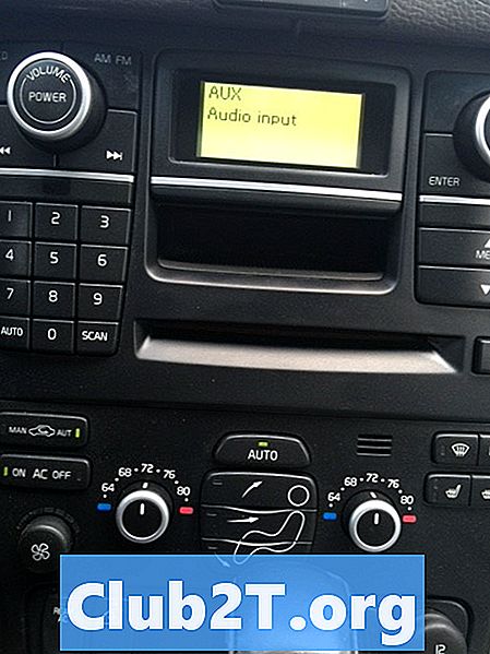 2010 Volvo XC90 automašīnas stereo vadu shēma