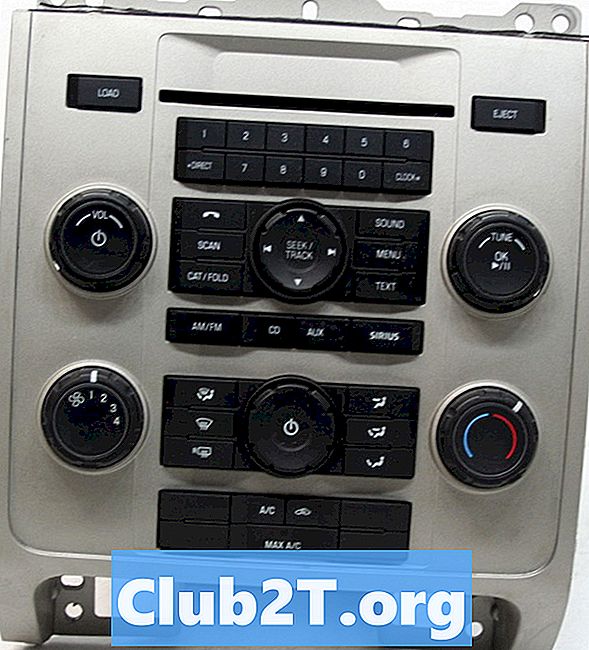 2011 „Ford Escape” automašīnas radio instalēšanas shēma