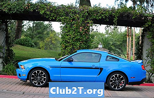 2011 Ford Mustang Auto Light Bulb Sizing Chart