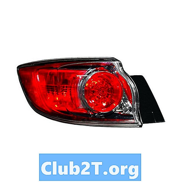2011 Mazda 3 Replacement Light Bulb Størrelsesguide - Biler