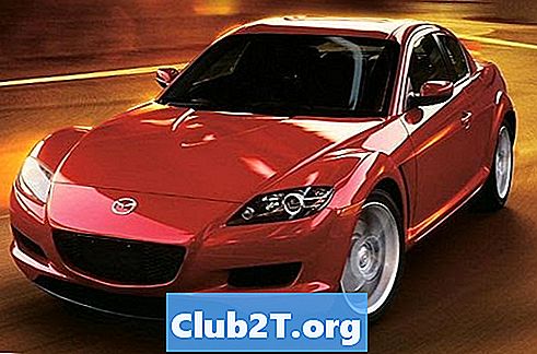 2011 Mazda RX8 Auto Tabela rozmiarów żarówek