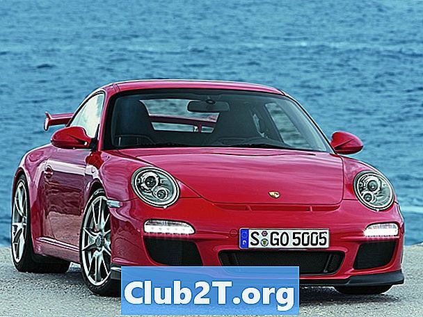 2011 Porsche 911 Tabuľka veľkostí žiarovky