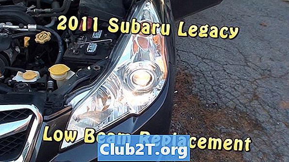 2011 Subaru Legacy Розміри лампочки