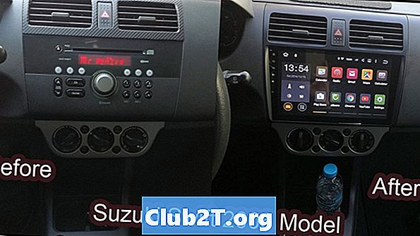 2011 m. Suzuki SX4 automobilio stereofoninės instaliacijos instrukcijos