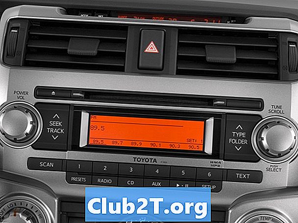 Instrukcje dotyczące okablowania radia samochodowego Toyota 4Runner 2011