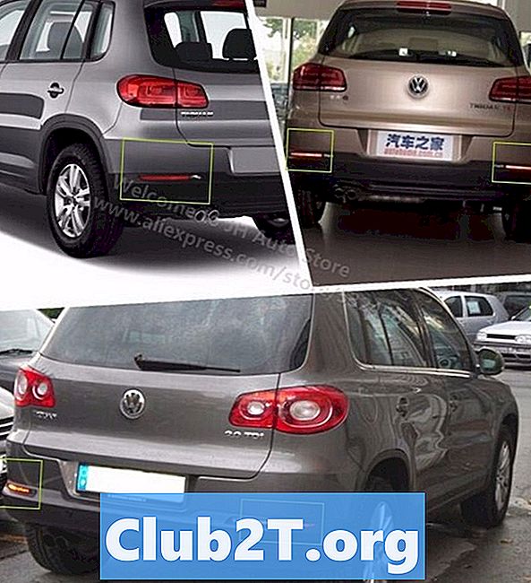 2011 Volkswagen Tiguan Auto gloeilamp maattabel